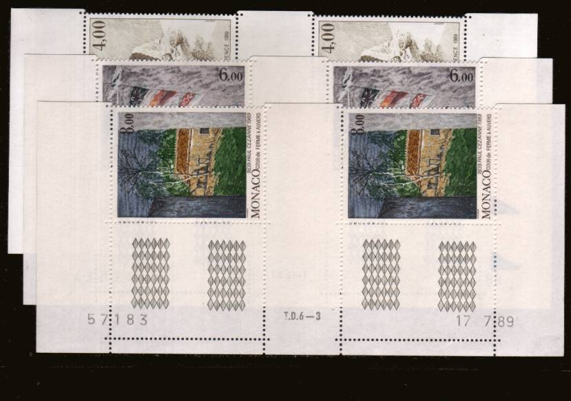 150th Anniversary Birth Anniversaries set of three in a superb unmounted mint gutter pairs