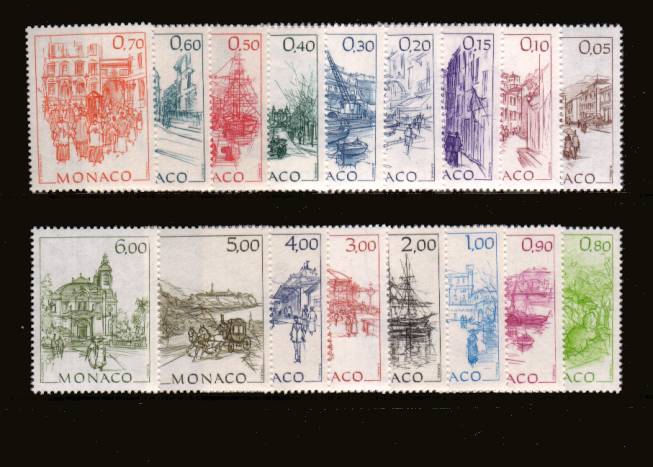 Bygone Monaco - 1st Series<br/>
A superb unmounted mint set of seventeen. SG Cat 21