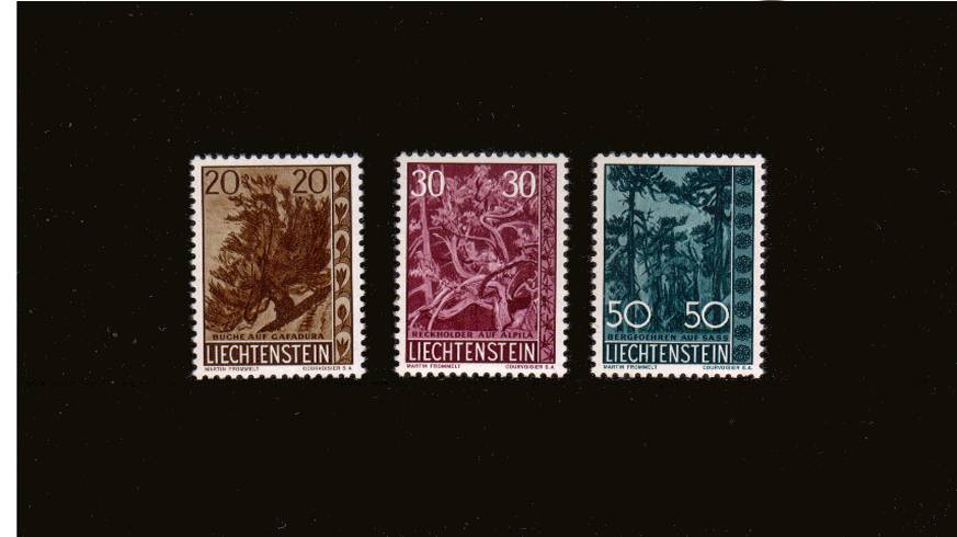 Liechtenstein Trees and Bushes<br/>
A superb unmounted mint set of three. SG Cat 70