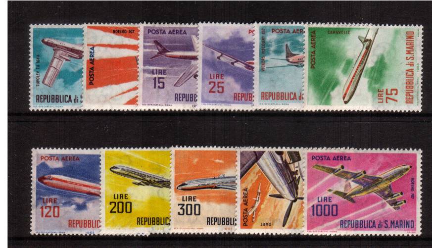 Contemporary Aircraft set of eleven superb unmounted mint. 
<br/>SG Cat 14