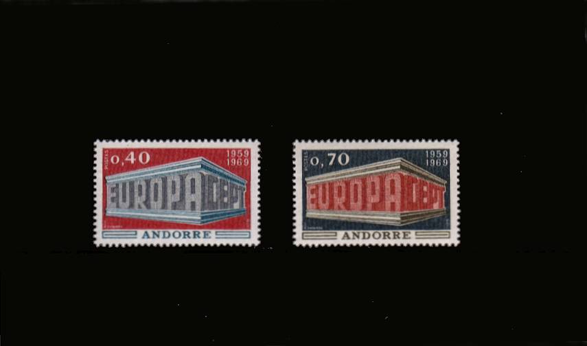 EUROPA - ''Colonnade''<br/>A superb unmounted mint set of two
<br/>SG Cat 32.00