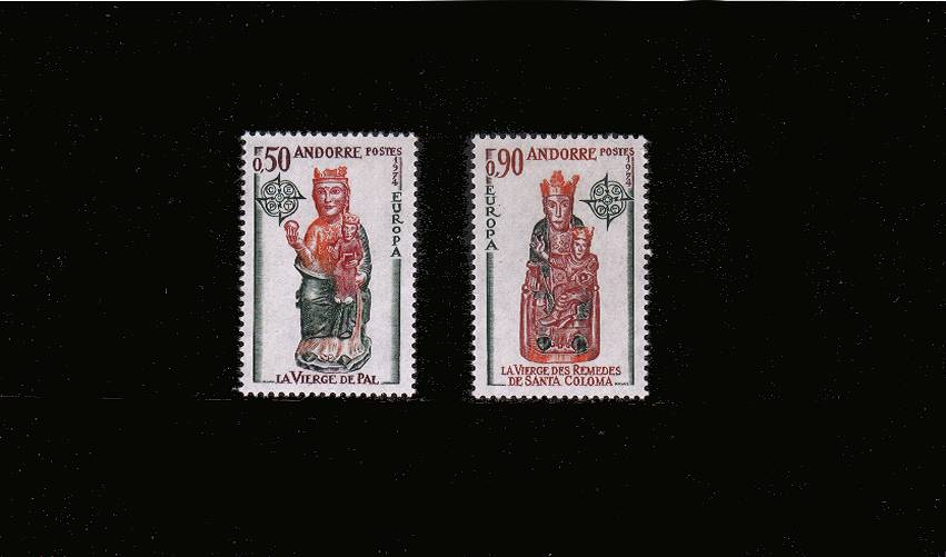 EUROPA - Church Sculptures<br/>
A superb unmounted mint set of two
<br/>SG Cat 54.00