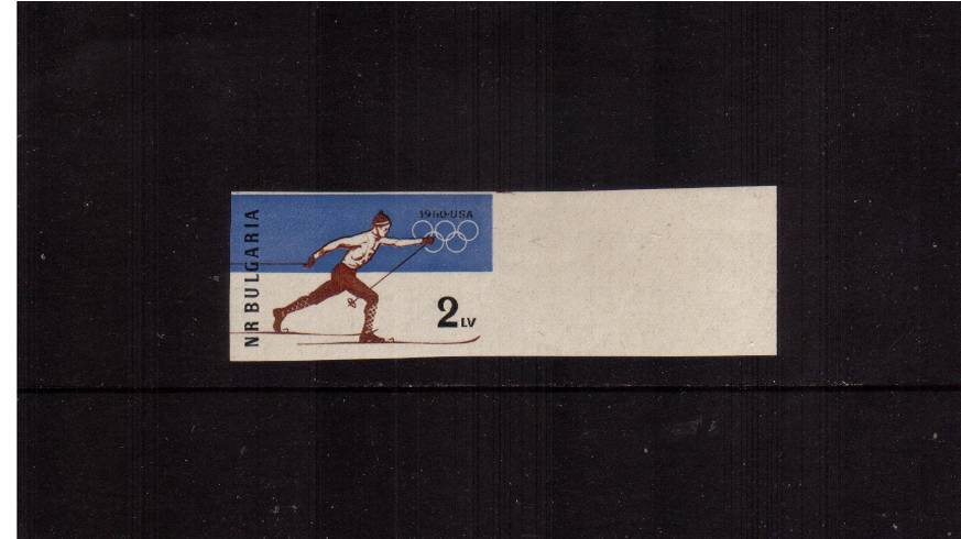 Winter Olympic Games<br/>
A superb unmounted mint right side marginal single.