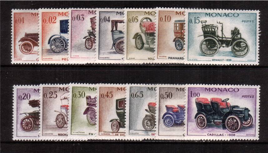 Veteran Motor Cars<br/>
A superb unmounted mint set of fourteen.