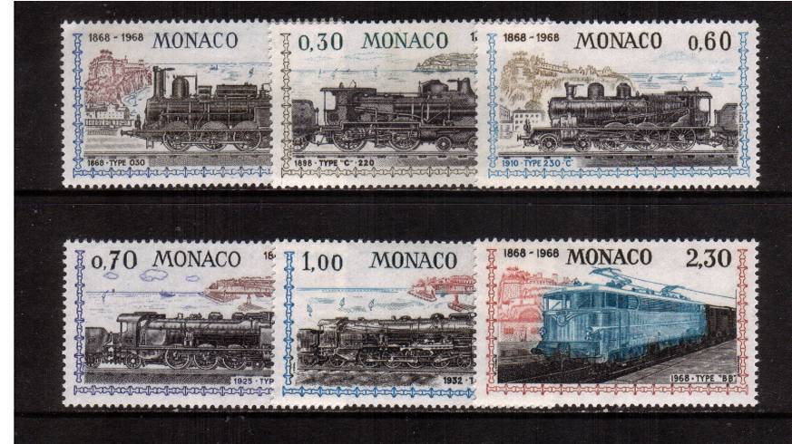 The Nice - Monaco Railway<br/>
The trains set of six superb unmounted mint