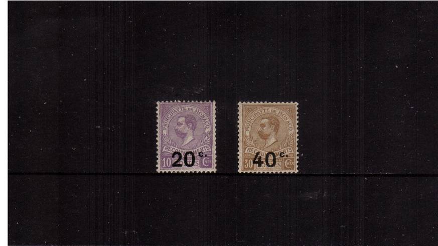 The POSTAGE DUE set of two very lightly mounted mint.