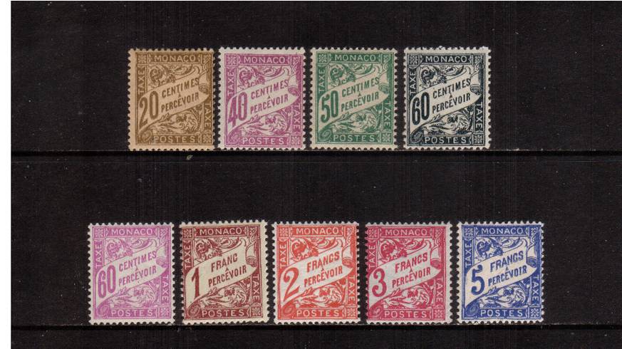 The POSTAGE DUE set of nine superb unmounted mint. SG Cat for mounted 34