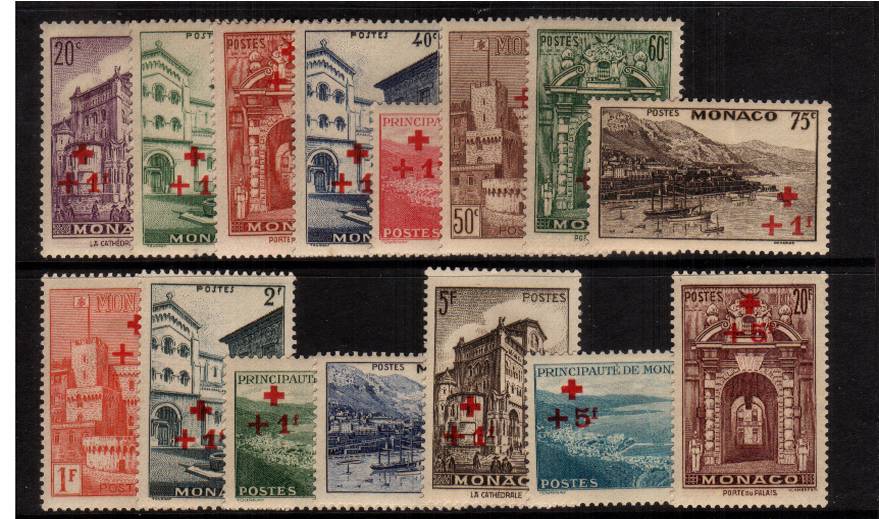Red Cross Ambulace Fund<br/>
A lightly mounted mint set of fifteen with many being unmounted. SG Cat 200