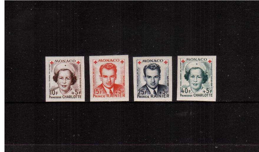 Red Cross Fund<br/>
The rare IMPERFORATE set of singles from the minisheet<br/>superb unmounted mint. SG Cat 600 for the sheet.