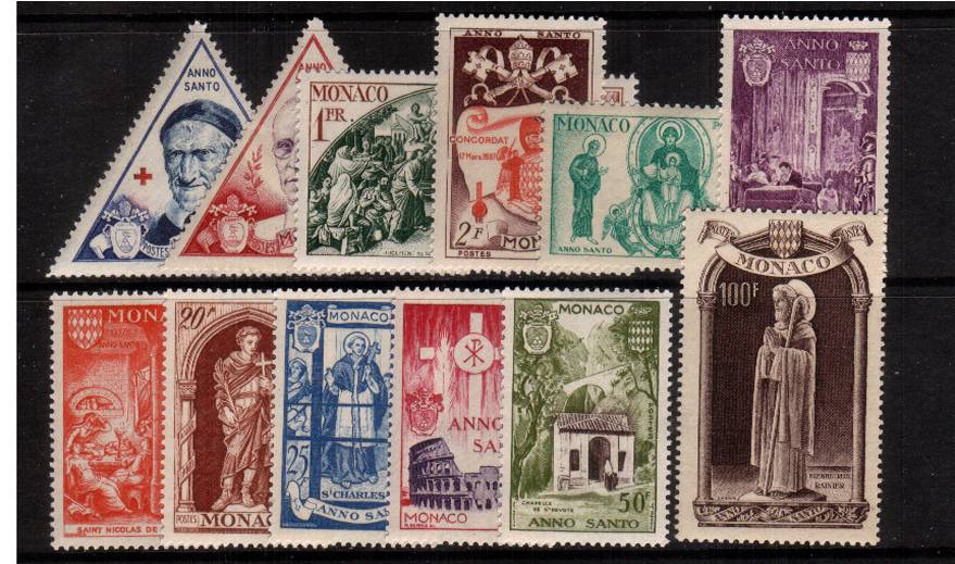 Holy Year<br/>
A fine mostly unmounted mint set of twelve but with just three mounted mint. SG Cat 120