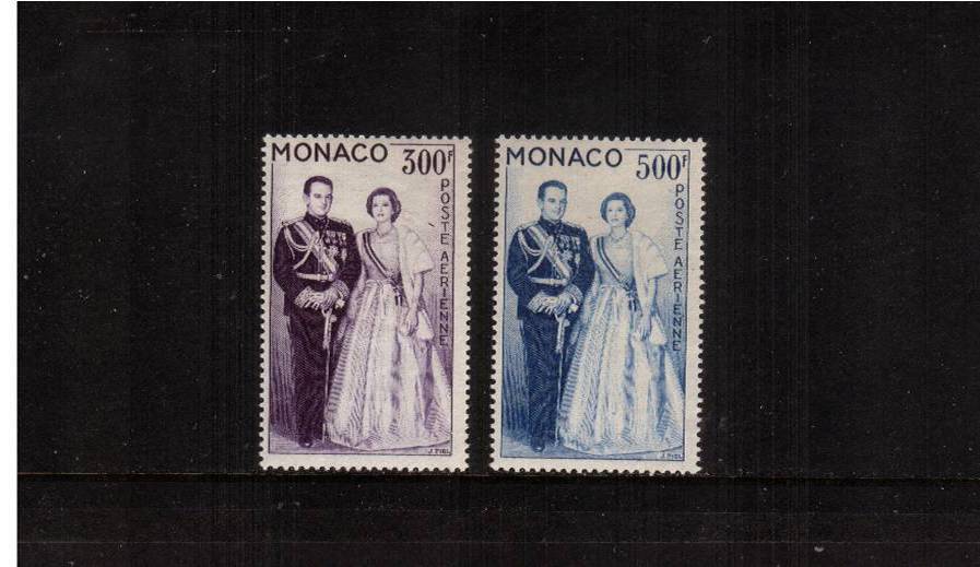 Prince Ranier and Princess Grace<br/>A superb unmounted mint set of two. SG Cat 62.00