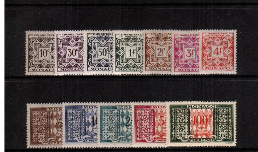 The POSTAGE DUE set of twelve superb unmounted mint.<br/>SG Cat 95