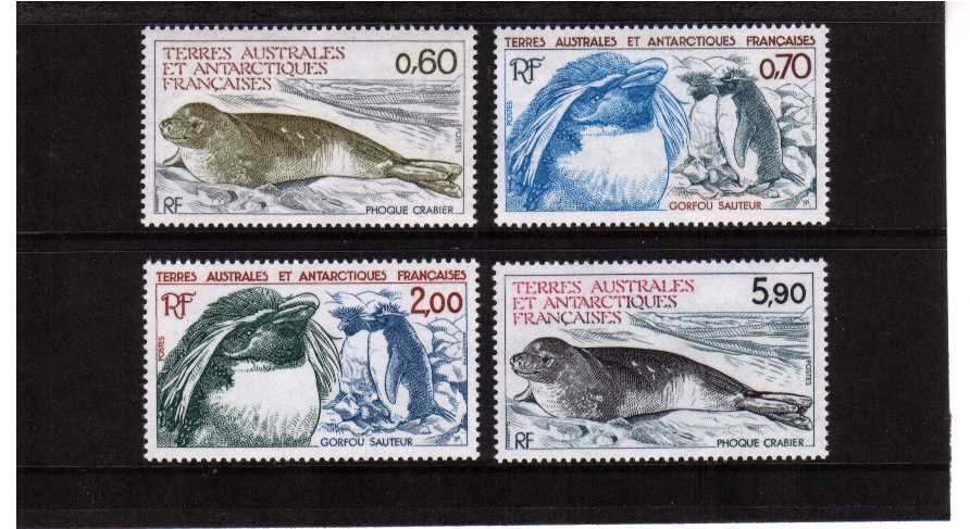 Antarctic Wildlife set of four superb unmounted mint