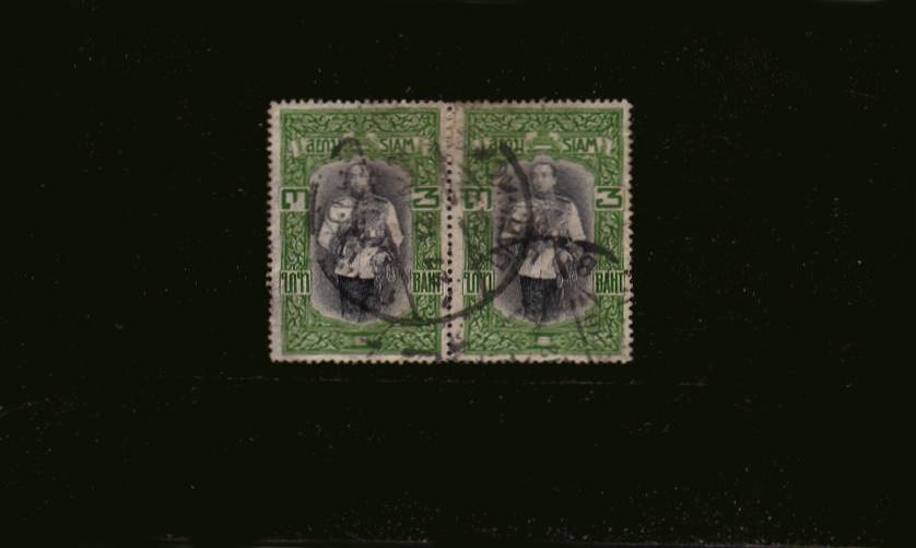 3b  Slate and Green King Vajiravudh in a fine used pair