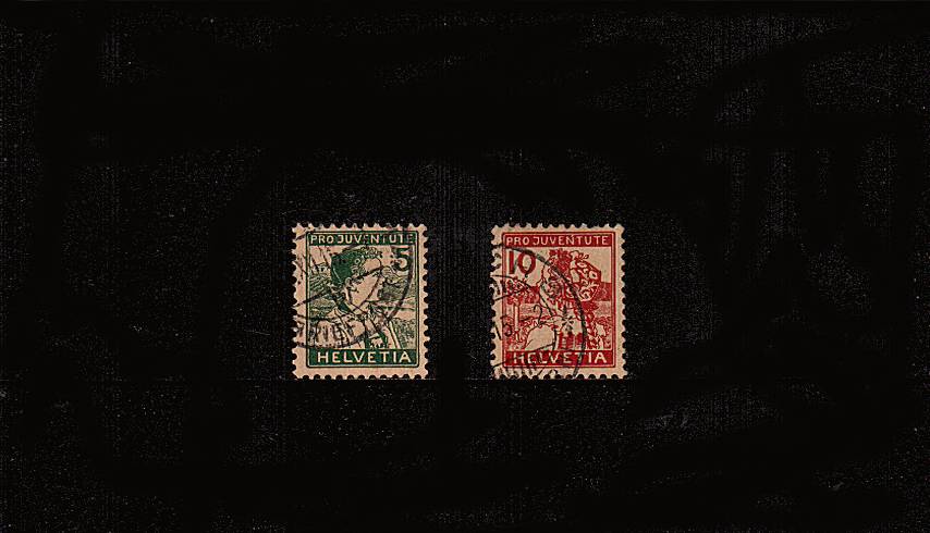 ''ProJuventute'' set of two superb fine used. SG Cat 148