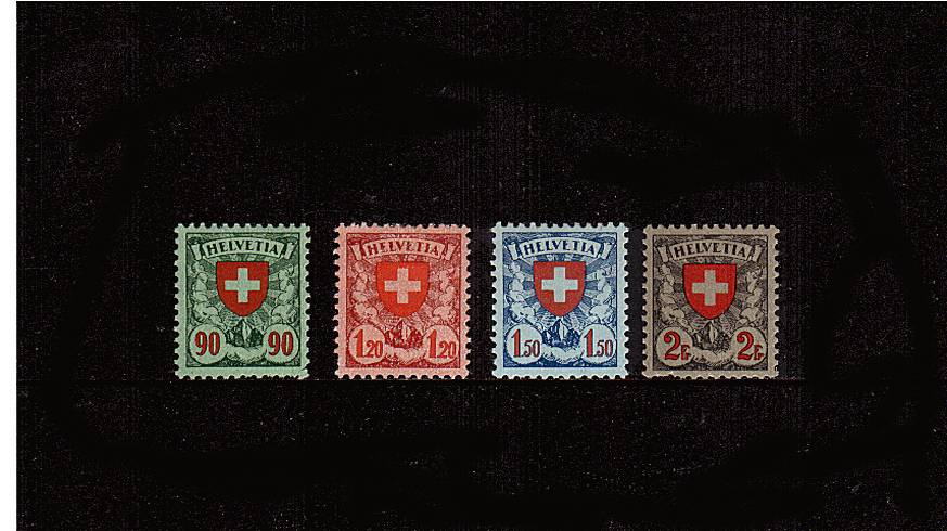 The Shield set of four<br/>
A bright and fresh set of four with the odd perforation fault.<br/> SG Cat 100