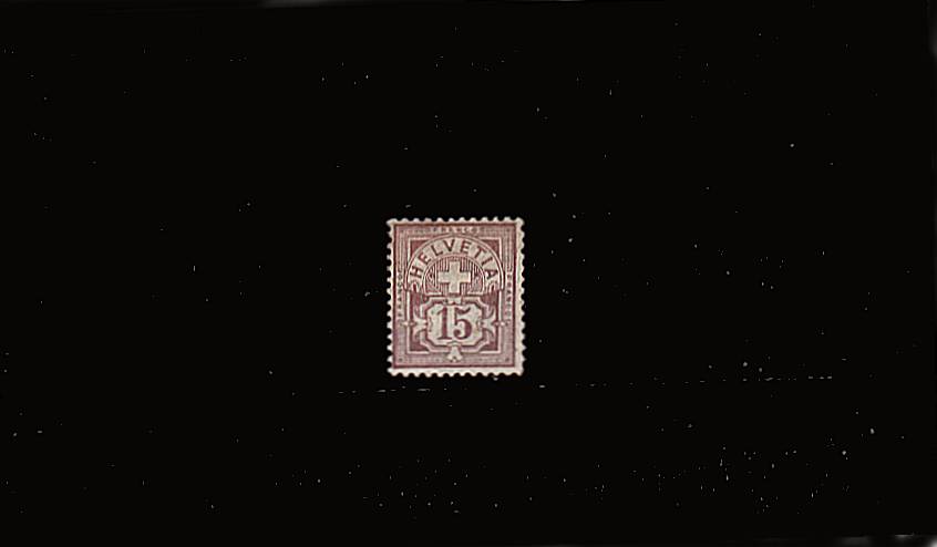 15c Dull Violet<br/>
A reasonable mounted mint stamp. SG Cat 90