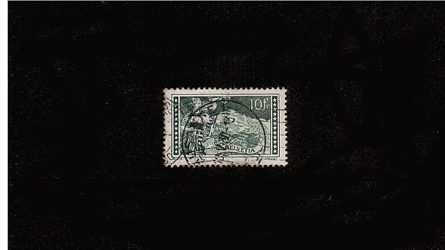 10f Deep Grey-Green<br/>
A superb fine used single. SG Cat 65