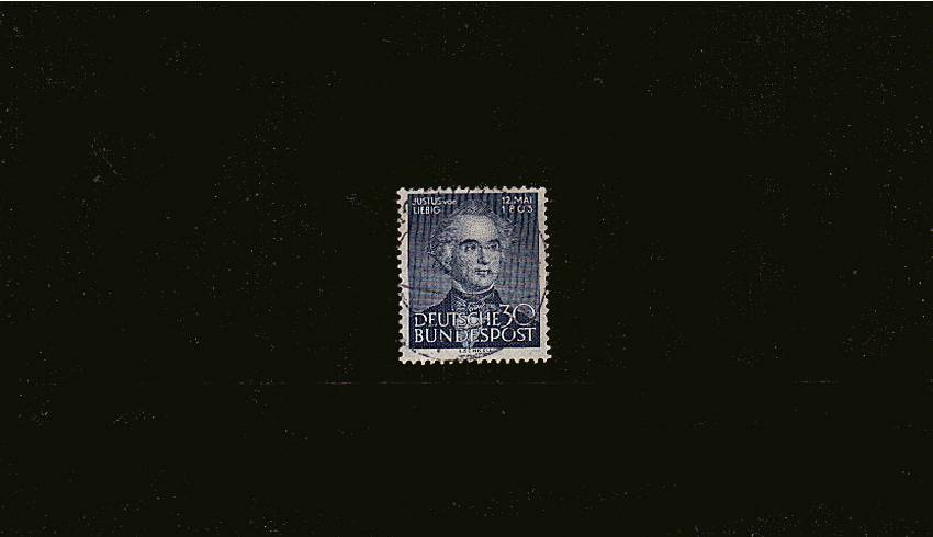 150th Birth Anniversary of Liebig<br/>A superb fine used single. SG Cat 34