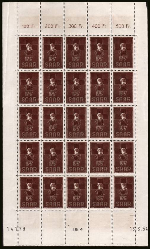 Red Cross Week<br/>
A superb unmounted mint sheet of 25<br/>
SG Cat 131