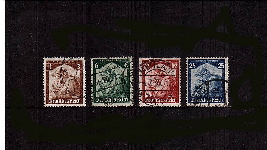 Saar Restoration<br/>
A fine used set of four.<br/>
SG Cat 17