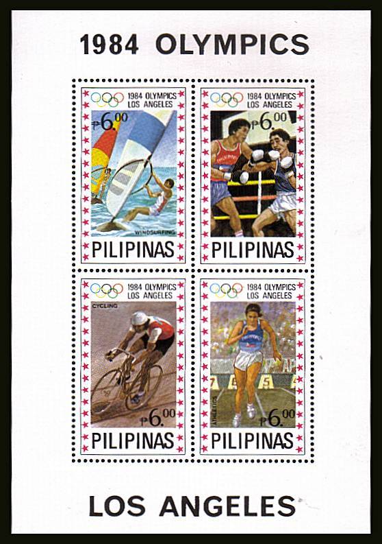 Olympic Games - Los Angeles<br/>
A superb unmounted mint minisheet. SG Cat 26