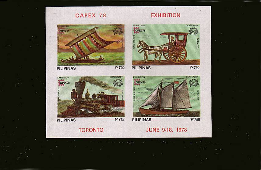 CAPEX 78 International Stamp Exhibition with Green background.<br/>
A superb unmounted mint minisheet. SG Cat 65