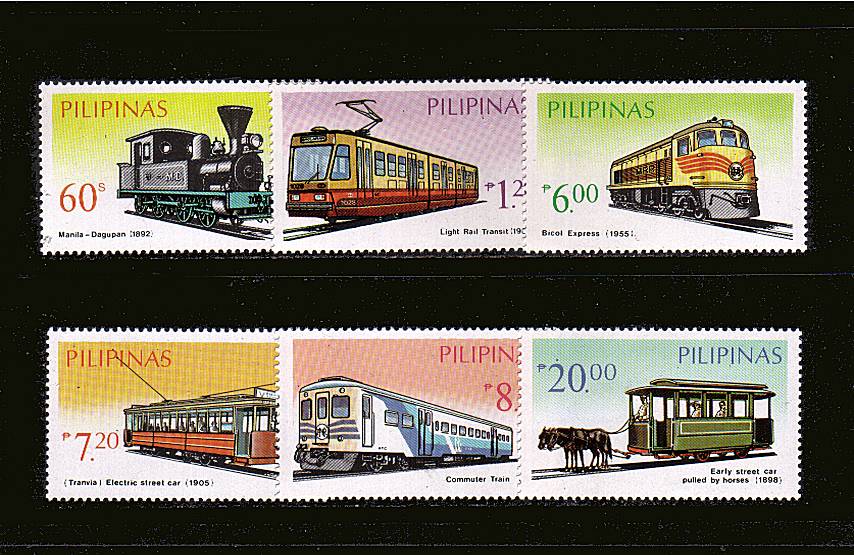 Trains - Rail Transport<br/>
A superb unmounted mint set of six. SG Cat �