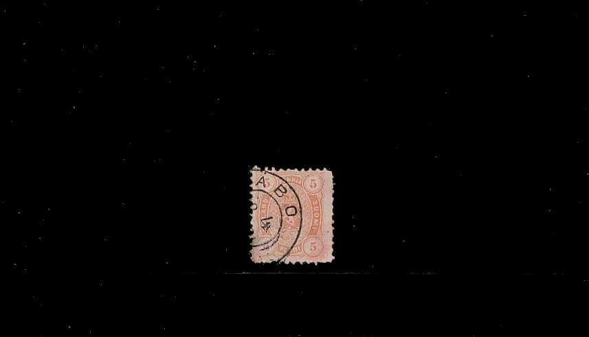 5p Orange - Perforation 11<br/>
A good used spacefiller single<br/>
SG Cat 23
<br/><b>QBQ</b>