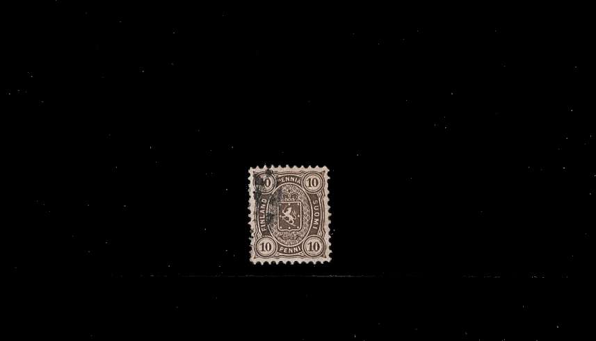 10p Brown - Perforation 11<br/>
A good used single<br/>
SG Cat 85
<br/><b>QBQ</b>