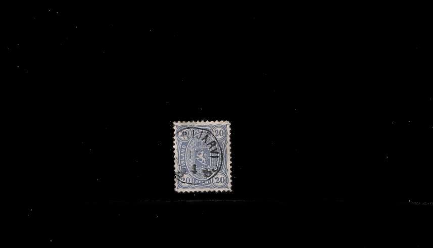 20p Grey-Blue - Perforation 12½<br/>
A superb fine used single
<br/><b>QBQ</b>