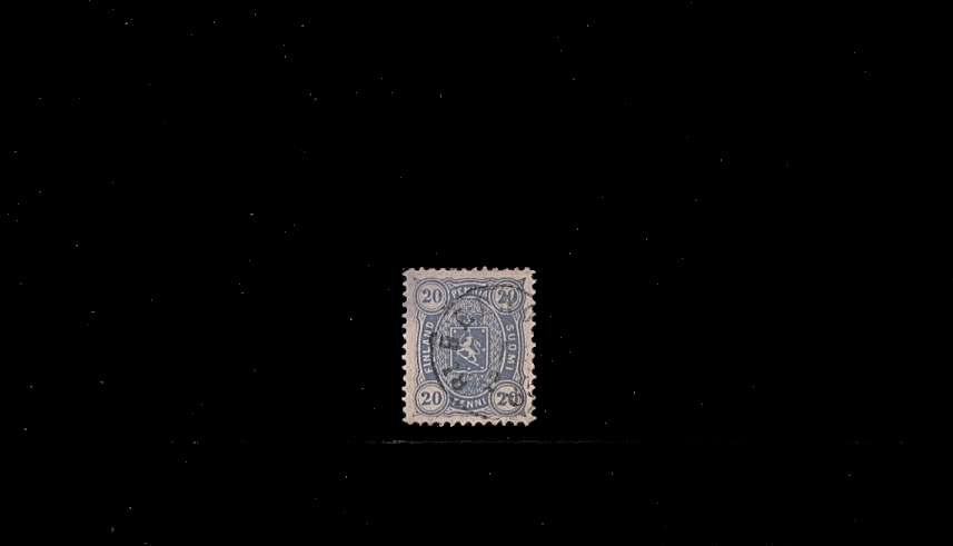 20p Greyish Ultramarine - Compound Perforation 11 and 12½<br/>
A superb fine used single<br/>
SG Cat 85
<br/><b>QBQ</b>