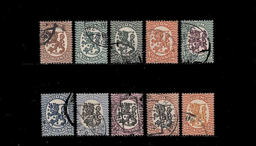 - ''Lion'' definitive set<br/>
A fine used set of ten.<br/>
SG Cat £275