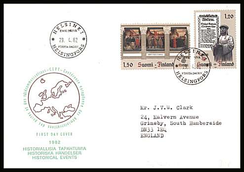 EUROPA set of two
<br/>on an illustrated First Day Cover with special cancel<br/><br/>


Note: The MICHEL catalogue prices a FDC at x2.5 times the used set price