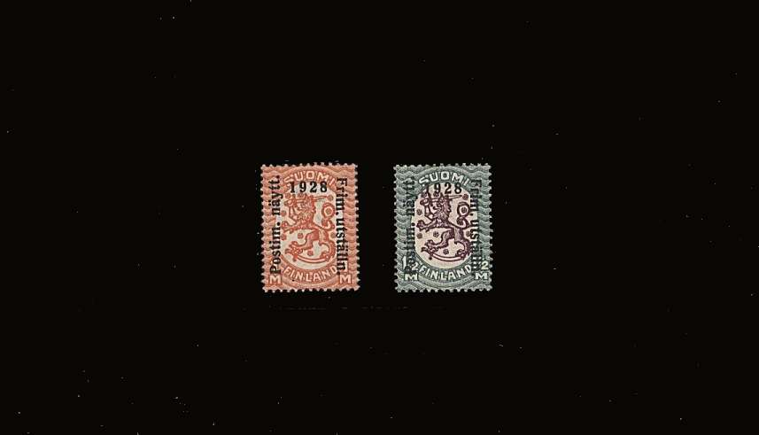 Philatelic Exhibition set of two - Watermark facing left.<br/>
A good mounted mint set of two