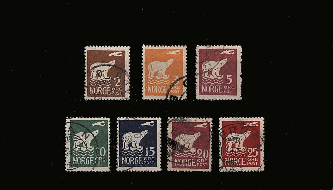 Amundsen's Polar Flight<br/>A fine used set of seven.<br/>SG Cat £140