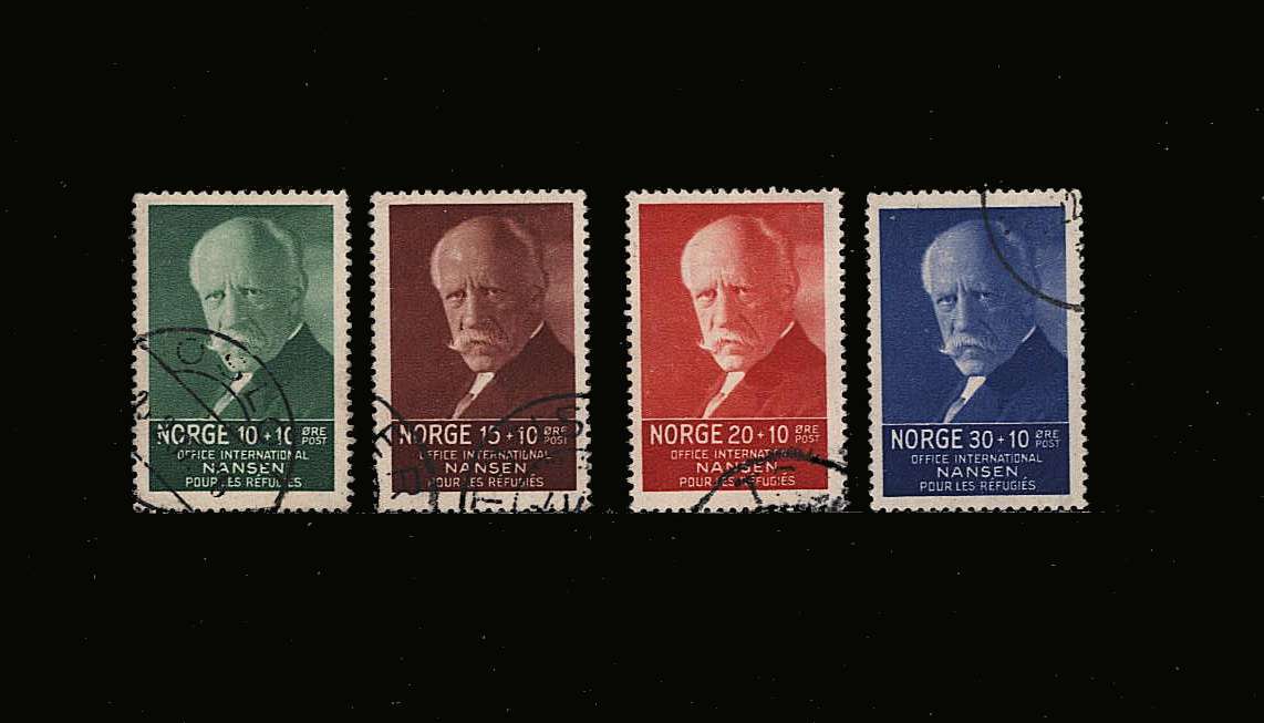 Nansen Refugees Fund<br/>
A fine used set of four<br/>SG Cat £39