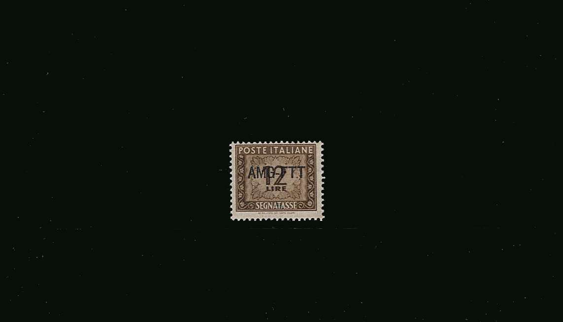 12L Brown POSTAGE DUE single<br/>A superb unmounted mint single<br/>SG Cat 38.00