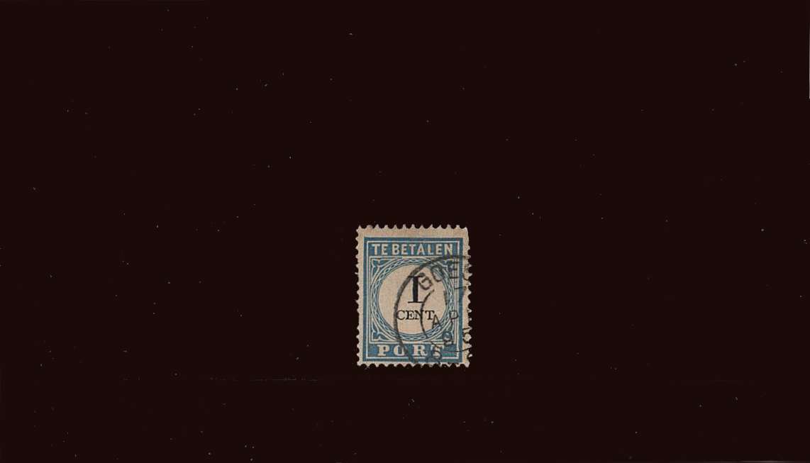 1c Pale Blue and Black - TYPE III<br/>
A good fine used single<br/>
SG Cat 27
