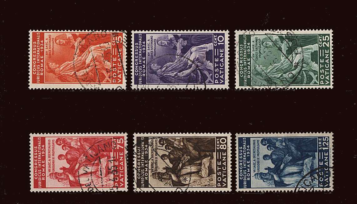 International Juridical Congress - Rome<br/>
A superb fine used set of six.<br/>
SG Cat £170