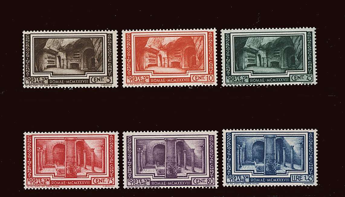 International Christian Archaeological Congress<br/>
A superb unmounted mint set of six.<br/>
SG Cat £85