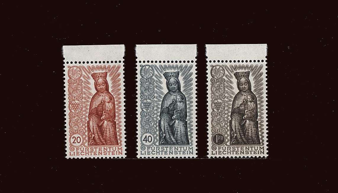 Termination of Marian Year<br/>
A superb unmounted mint top marginals set of three.<br/>SG Cat £75