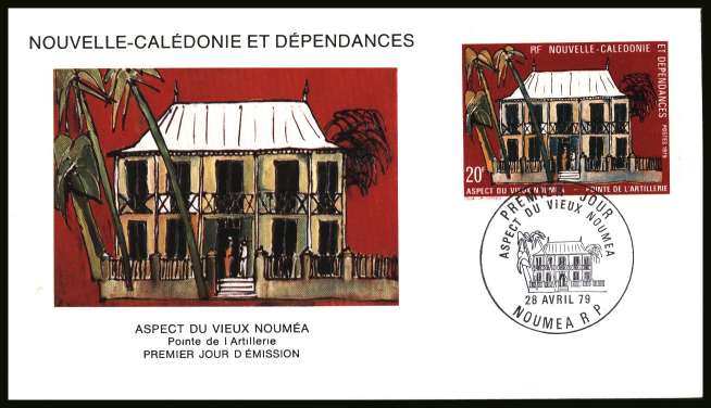 Views of Old Noumea single on illustrated First Day Cover.<br/>
Note no premium has been applied because its a FDC - Item is priced on the used value only.