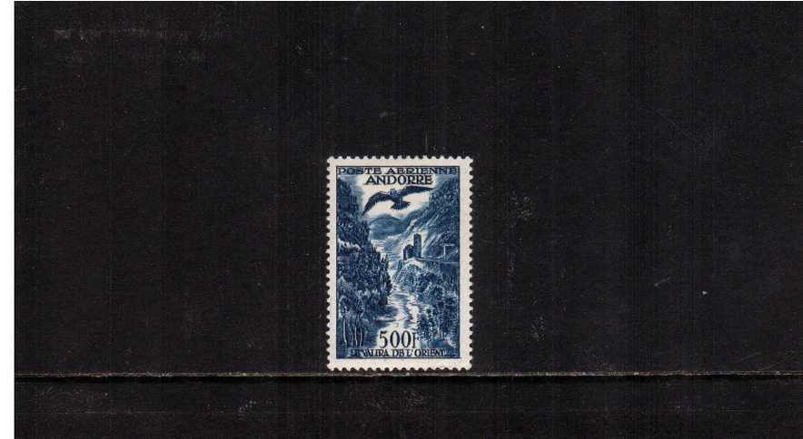 500F Deep Blue. A good mounted mint single bright and fresh. The top value to the set.