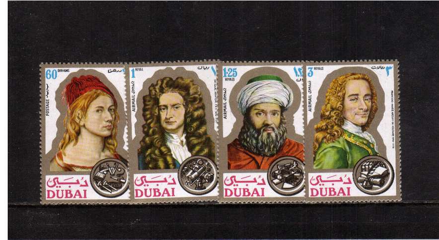 Famous People - 2nd Series (Durer Newton Avicenna Voltaire) set of four superb unmounted mint.