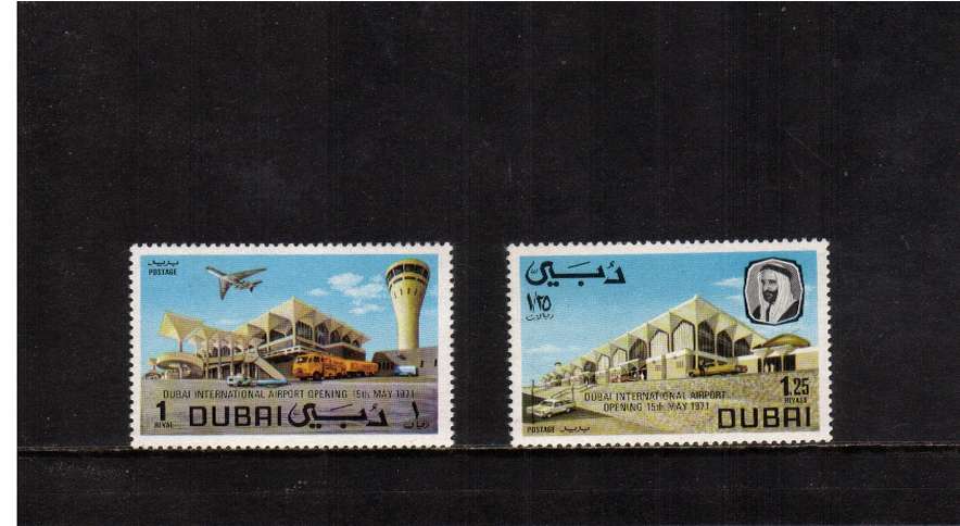 Opening of Dubai International Airport set of two in superb unmounted mint condition.