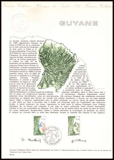 Regions of France - Guyane
<br/><b>Document number: 39-76  </b>