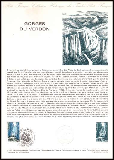 Tourist Publicity - Verdon Gorge
<br/><b>Document number:  13-78 </b>