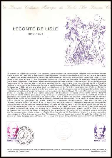 Red Cross Fund - Leconte de Lisle
<br/><b>Document number:  14-78 </b>