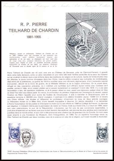 Red Cross Fund - de Chardin
<br/><b>Document number:   19-81 </b>